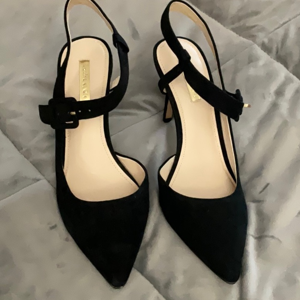 Louise et Cie Black suede heels